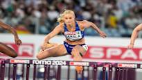 Lotta Harala who ran the Finnish record goes to the