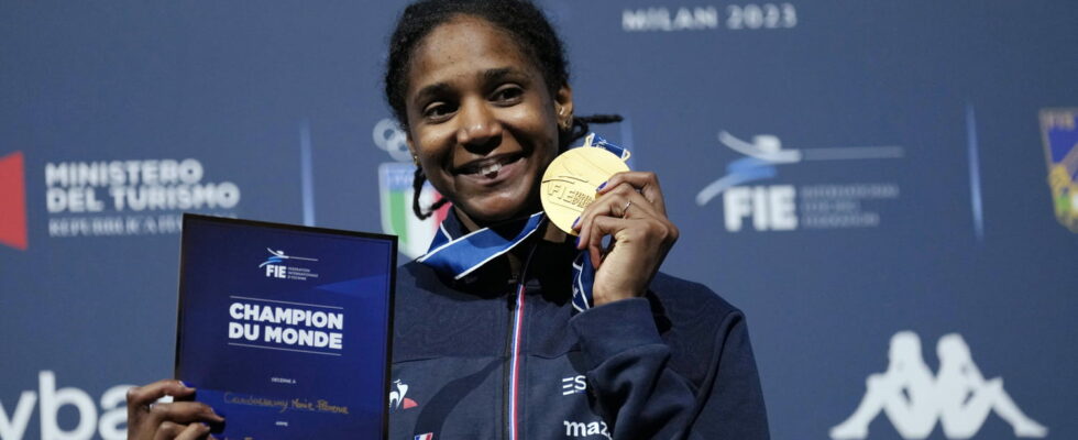 Marie Florence Candassamy who is the new queen of French fencing