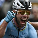 Mark Cavendish the fastest of the day makes history