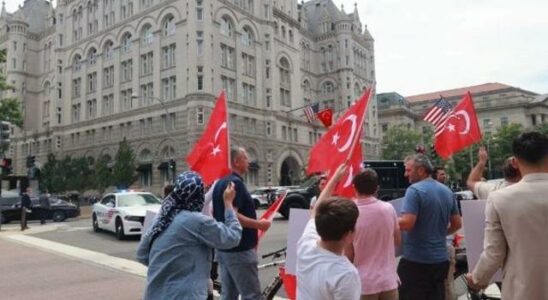 President Erdogan in the US for the NATO summit Intense