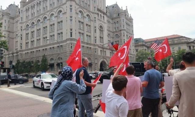 President Erdogan in the US for the NATO summit Intense