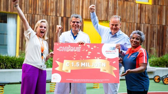 Roparun donates 15 million euros to Princess Maxima Center