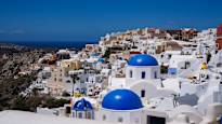 Santorini is overwhelmed by the number of tourists say many