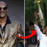 See the pictures – here Snoop Dogg carries the Olympic
