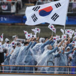South Korea protests after being introduced as North Korea at