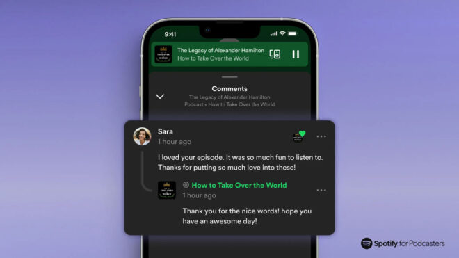 Spotify will let you leave comments on podcast episodes