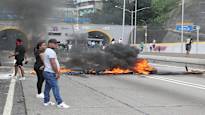 The election result sparked riots across Venezuela – tear gas