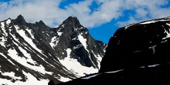 Two stuck on a mountain top in Norway