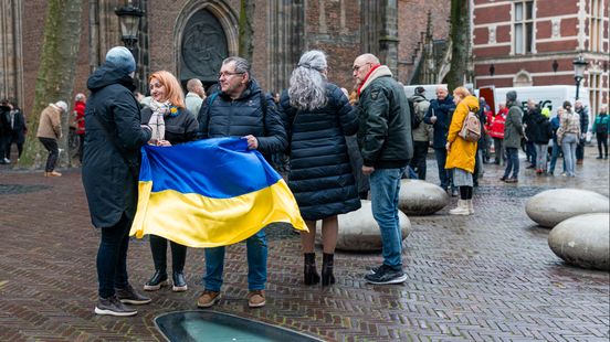 Ukrainians in Utrecht march after bombs on childrens hospital Our