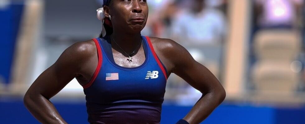 disillusionment for Coco Gauff who collapses and goes out in