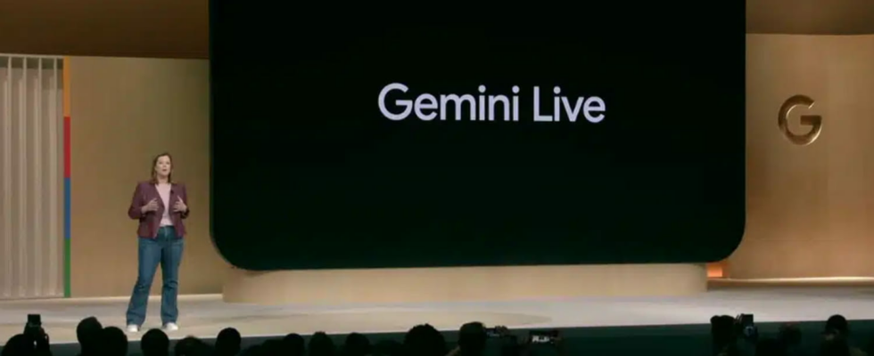 After its conference Google is rolling out Gemini Live the