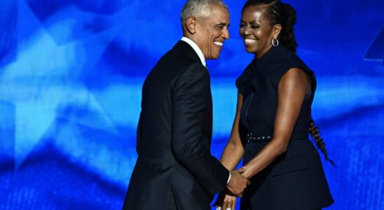 At the Democratic convention the Obama couple put on a