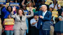 Biden and Harris appeared together for the first time since