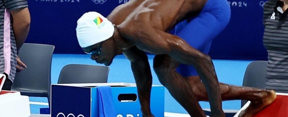 Congolese swimmer Freddy Mayala an elimination a record and a