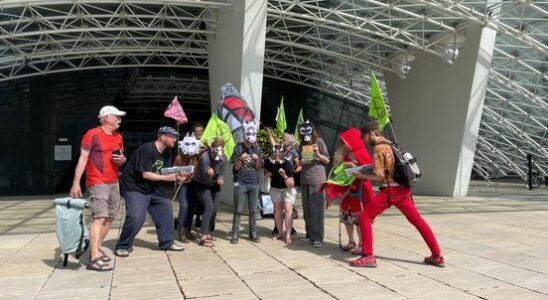 Handful of Little Red Riding Hood protesters at provincial government