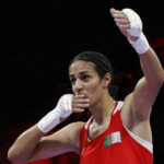 Imane Khelif controversial Algerian boxer proudly medalist