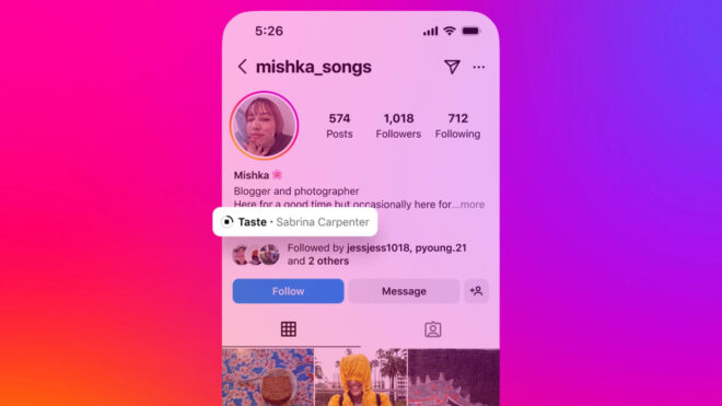 Instagram announces feature to add music to profile pages