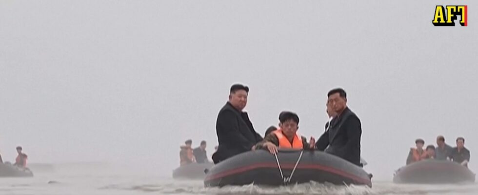 Kim Jong Un visits the emergency area and promises punishment