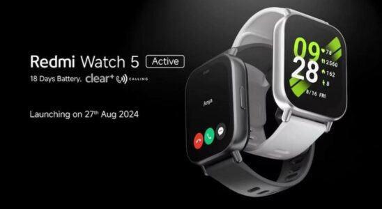 Redmi Smartwatch Watch 5 Active Comes with 18 Day Battery Life