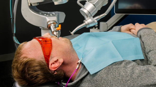 Robot dentist performs surgery on a human for the first