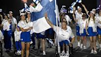 Tahti and Kangasniemi carried the Finnish flag at the opening