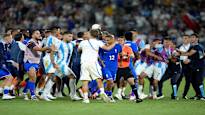 The Olympic match ended with a mass brawl in