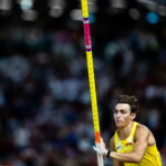 What is the pole vault made of in athletics and