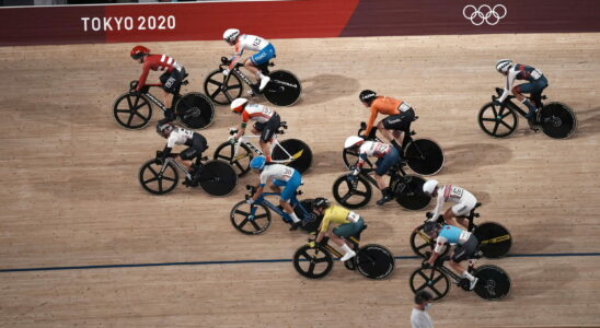 Why is the track raised in track cycling