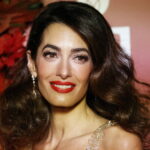 Amal Clooney adopts the perfect lipstick color to brighten the