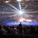 An electro show at the Stade de France