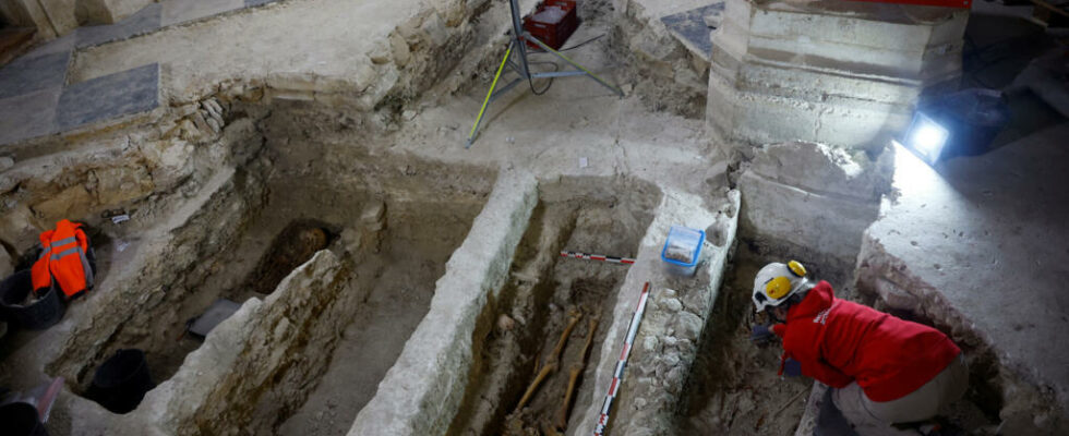 Archaeological excavations at Notre Dame de Paris reveal possible burial place