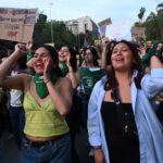 Chilean women demonstrate in Santiago to demand the full legalization