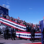 Donald Trump in Wisconsin three days before the debate against