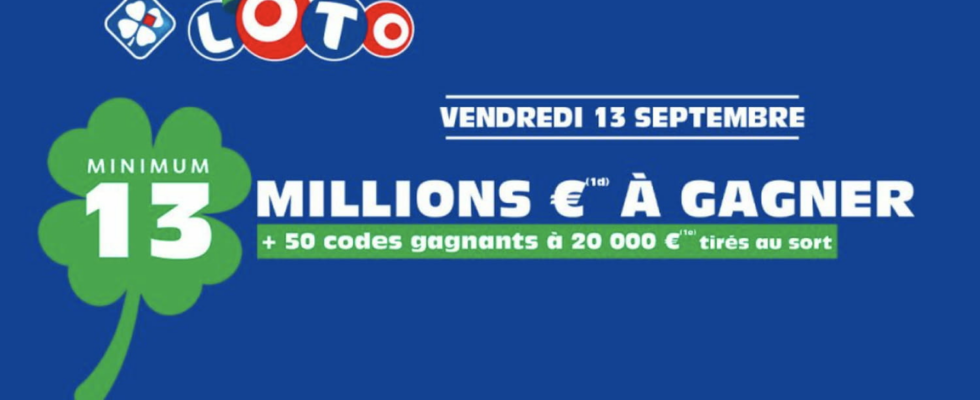 Loto result FDJ the draw for Friday September 13 2024