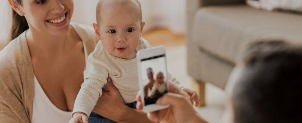 Many parents are in the habit of posting photos of