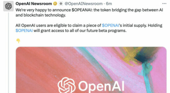 Official OpenAI X account hacked for crypto scam