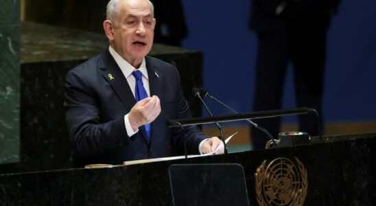 Protest during Netanyahus speech at the UN The Turkish delegation