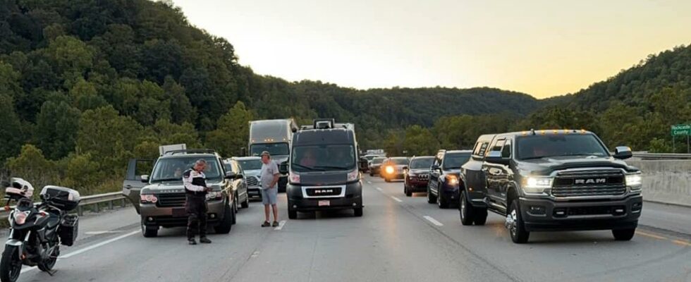 Several shot by highway in USA