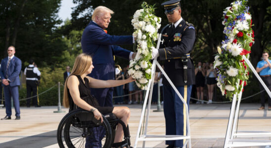 US Kamala Harris slams Trump after visiting military cemetery