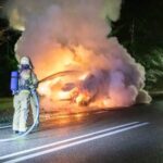 112 news Van catches fire in Soest Chain collision