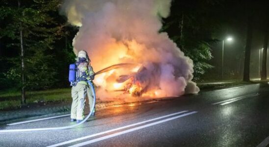 112 news Van catches fire in Soest Chain collision