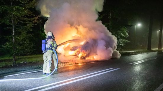 112 news Van catches fire in Soest Chain collision