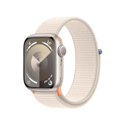 Watch Series 9 GPS, 41 mm aluminum case with sports loop, Beige - New