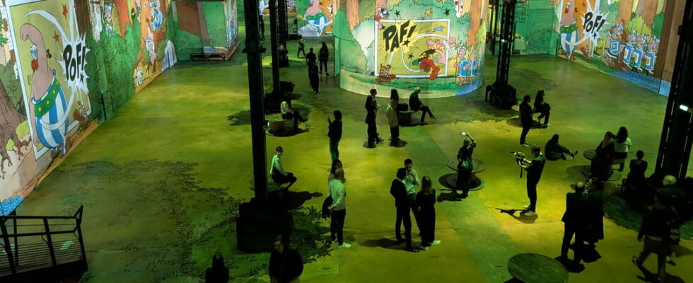 Asterix the immersive journey at the Atelier des Lumieres in