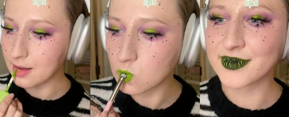 Beetlejuice lips the new trendy make up on TikTok