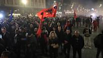 Dozens were injured in an opposition demonstration in Albania