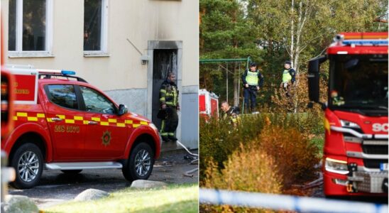 Eight to hospital after suspected arson in apartment building