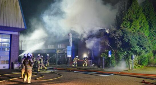 Fire in Houten destroyed business premises building partly demolished