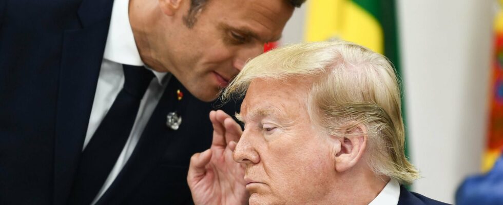 For Donald Trump Macron would rob you if you werent