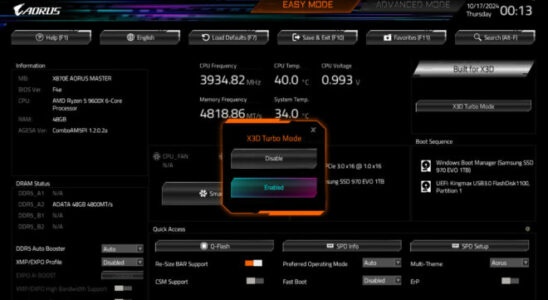 Gigabyte introduces X3D Turbo mode for its motherboards